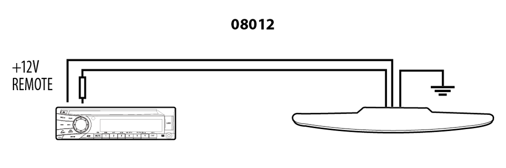 Antenna AM/FM amplificata da interno (08012)