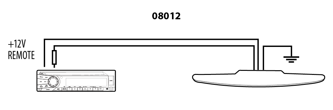 Antenna AM/FM amplificata da interno (08012)