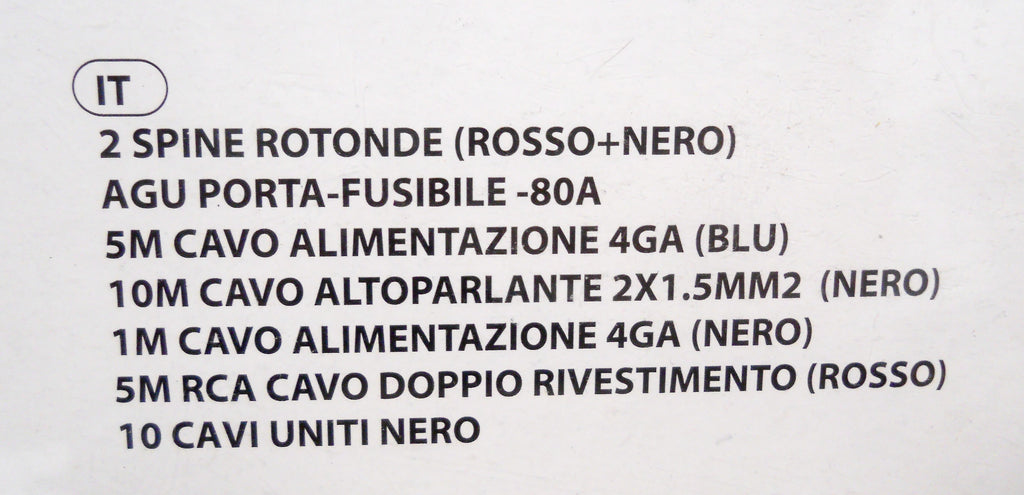 Cavi connessioni  audio