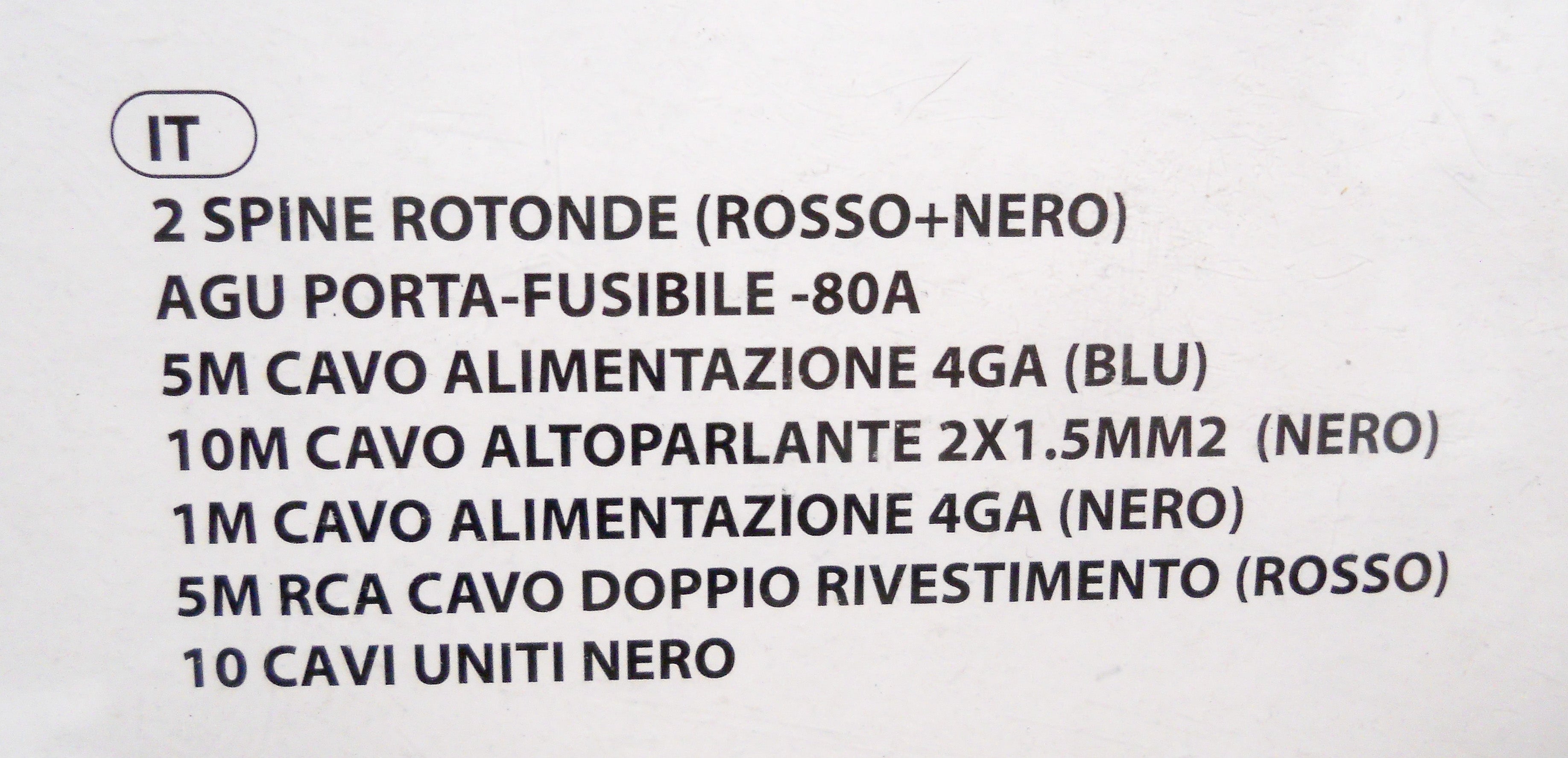 Cavi connessioni  audio