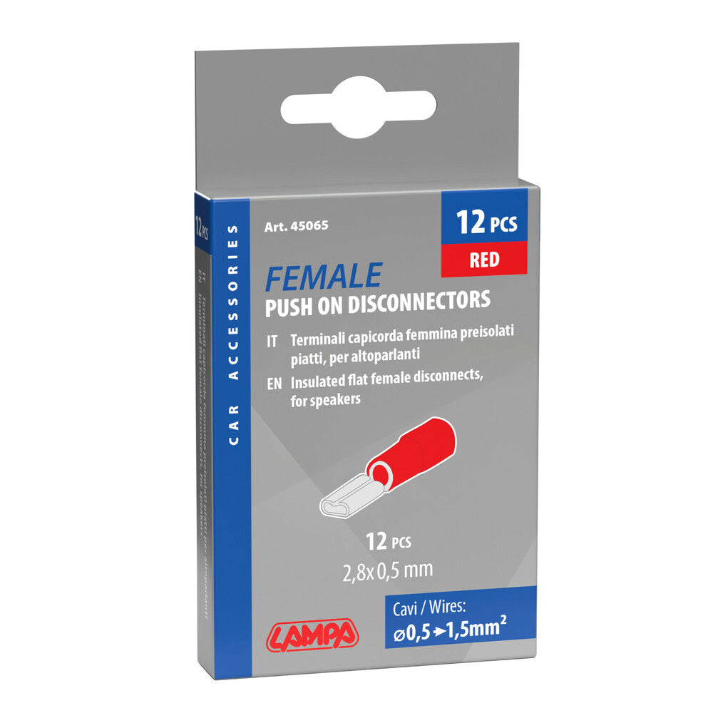 Terminali capicorda femmina piatti (45065)
