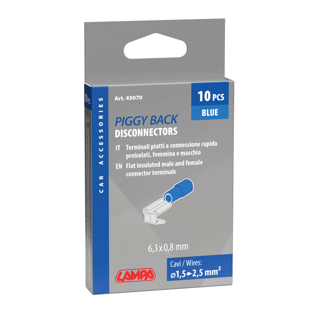 Terminali - capicorda doppio innesto maschio+femmina (45070)