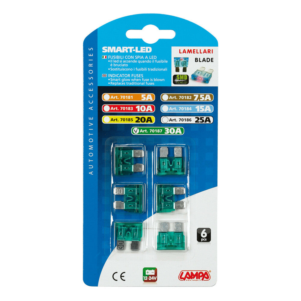 Smart Led set 6 fusibili lamellari (70187-30A)
