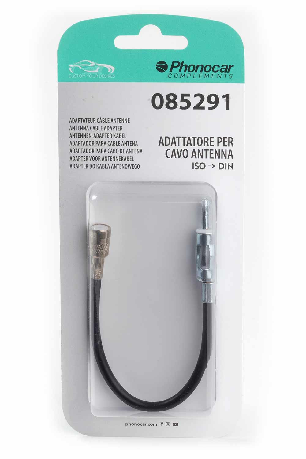 Adattatore per cavo antenna ISO -> DIN (085291)