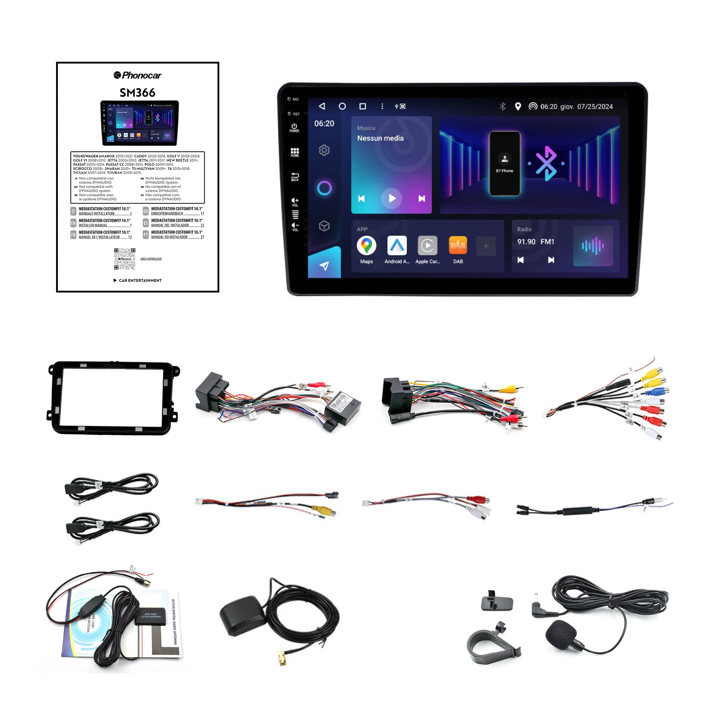 Volkswagen  (universale 1 vw) 2003-2016 (SM366)